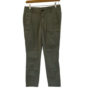 Women's J. Crew Frankie Green Chinos sz 2 Slim leg